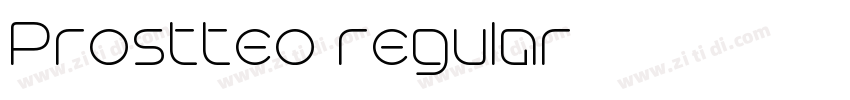 Prostteo regular字体转换